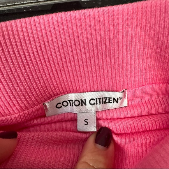 Cotton Citizen Melbourne Midi Skirt In Hot Pink S - Picture 5 of 8